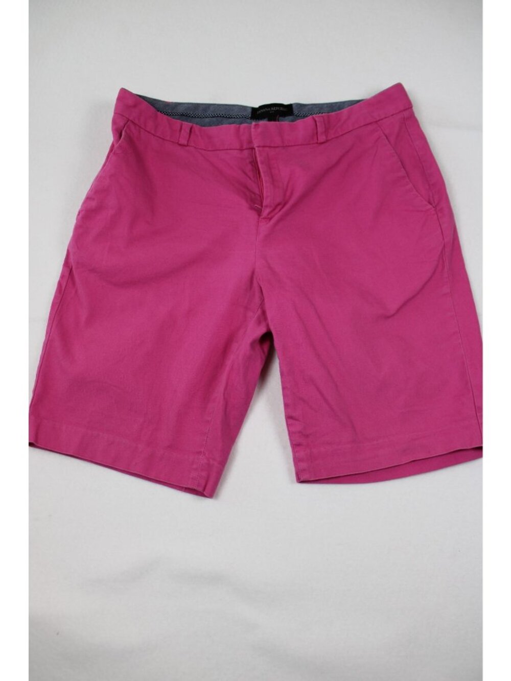Banana Republic Womens Pink Chino Shorts Size 6 Cotton Blend Summer Casual Wear